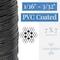 Laureola Industries 1/16" to 3/32" PVC Coated Black Color Galvanized Cable 7x7 Strand Aircraft Cable Wire Rope, 1000 ft ZAG116332-77-GPB-1000 - alternate 2